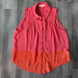Women’s Forever21 sleeveless button blouse